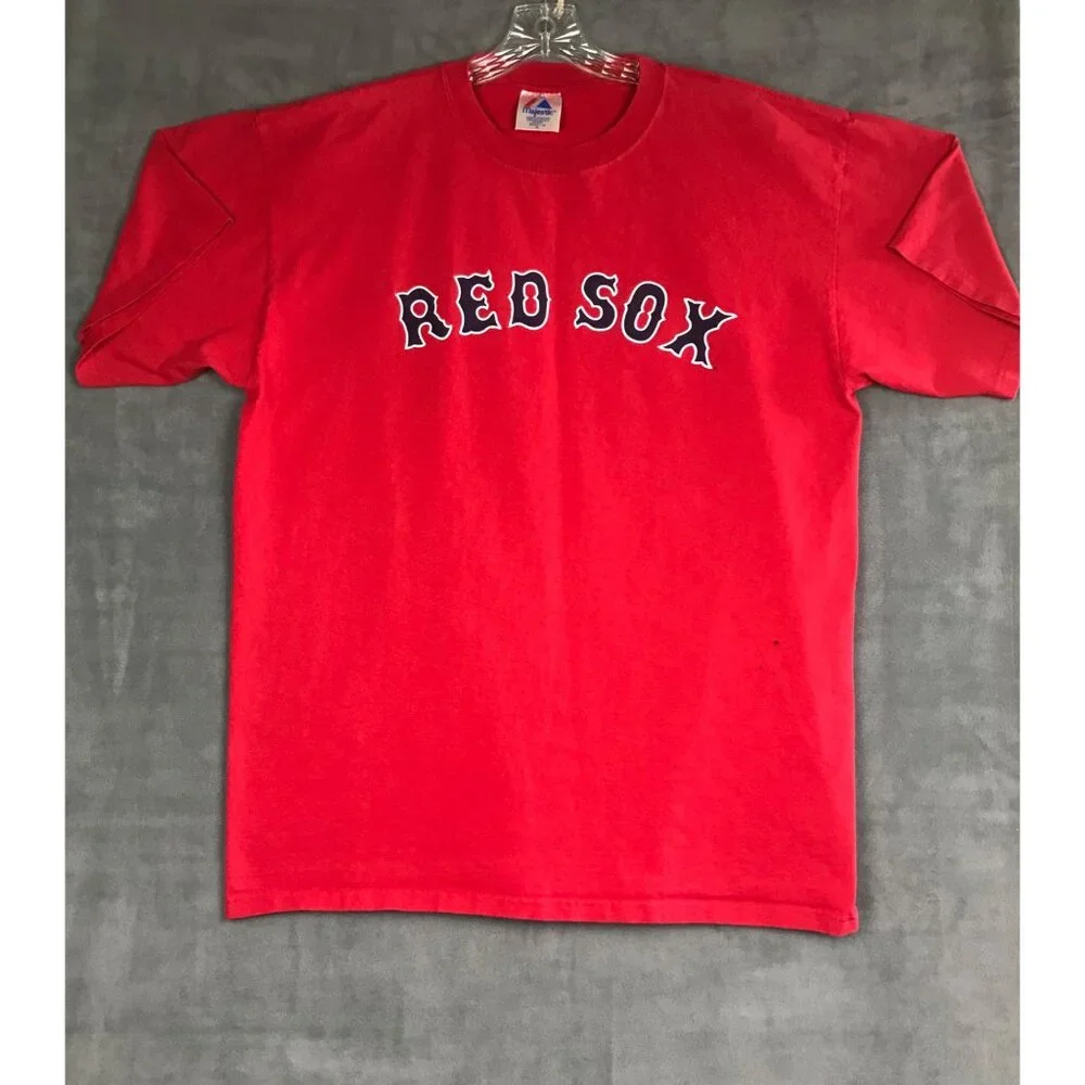 Red Sox Matsuzaka #18 Majestic T-Shirt Short Sleeve Red - Picture 1 of 8